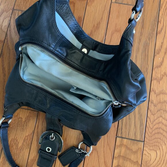 Coach Black Leather Bag - Picture 3 of 3